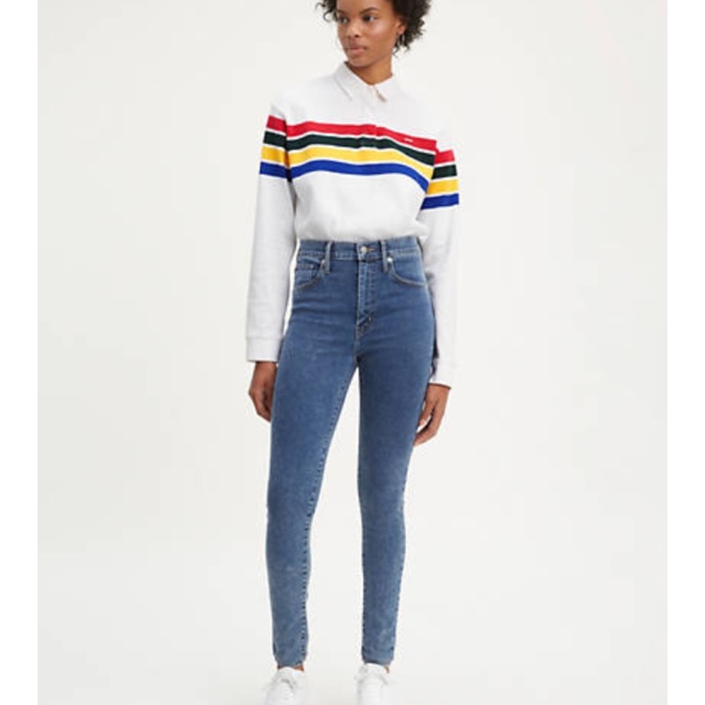Levi’s mike high super skinny jeans 24
